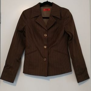 (3/$35) NWOT Tension brown pinstripe blazer/jacket